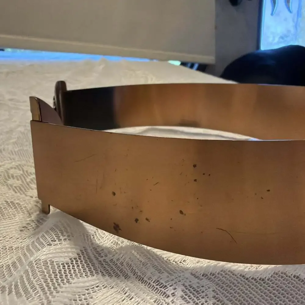 VINTAGE! 1950’s Solid Copper Leaf Adorned Belt 25”boho Whimsigoth Cinch Belt